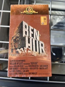 Ben Hur (VHS, 1988) Charlton Heston 2 Tape set MGM 1959 Best Picture Sealed - Picture 1 of 7