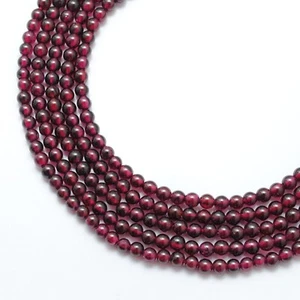 4mm Rhodolite Garnet Gemstone Beads 14" inch DIY  Craft For Necklace Bracelet - Picture 1 of 4