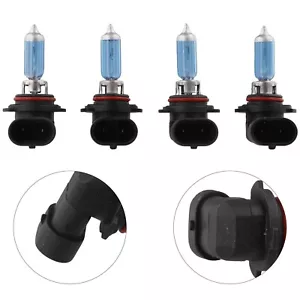 New Set 4x 9005 & 9006 Xenon Headlight Beam 100w 5000k White 4pcs Car Halogen - Picture 1 of 24