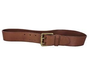 Polo Ralph Lauren Men's Brown Leather Belt Double Prong size S
