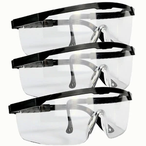 3x Doratex Schutzbrille verstellbare Bügel Farblose Kunststoffgläser - Bild 1 von 10