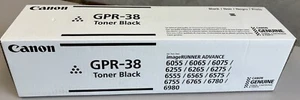 Toner nero originale Canon GPR-38 3766B003 GPR38 IR ADV OEM 6055 6075 6275 6575 - Foto 1 di 5