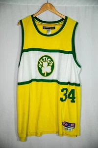 Boston Celtics Paul Pierce Vtg Jersey #34 Sewn Reebok Hardwood Classics Mens 2XL - Picture 1 of 13