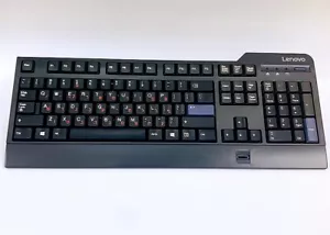 Hebrew layout fingerprint identification keyboard kuf1256 for Lenovo USB wired - Picture 1 of 6