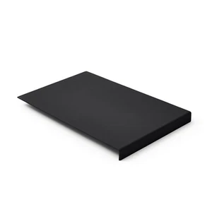 Tapis de Souris Cuir Véritable Noir - Avec Rebord et Fond Antidérapant - Photo 1/5