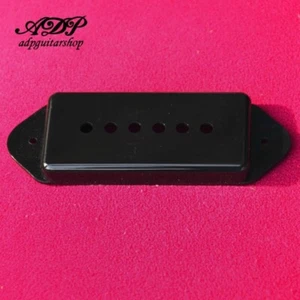 P90-Dog Ear Black Replacement Pickup Cover for Gibson Les Paul Junior - Picture 1 of 2