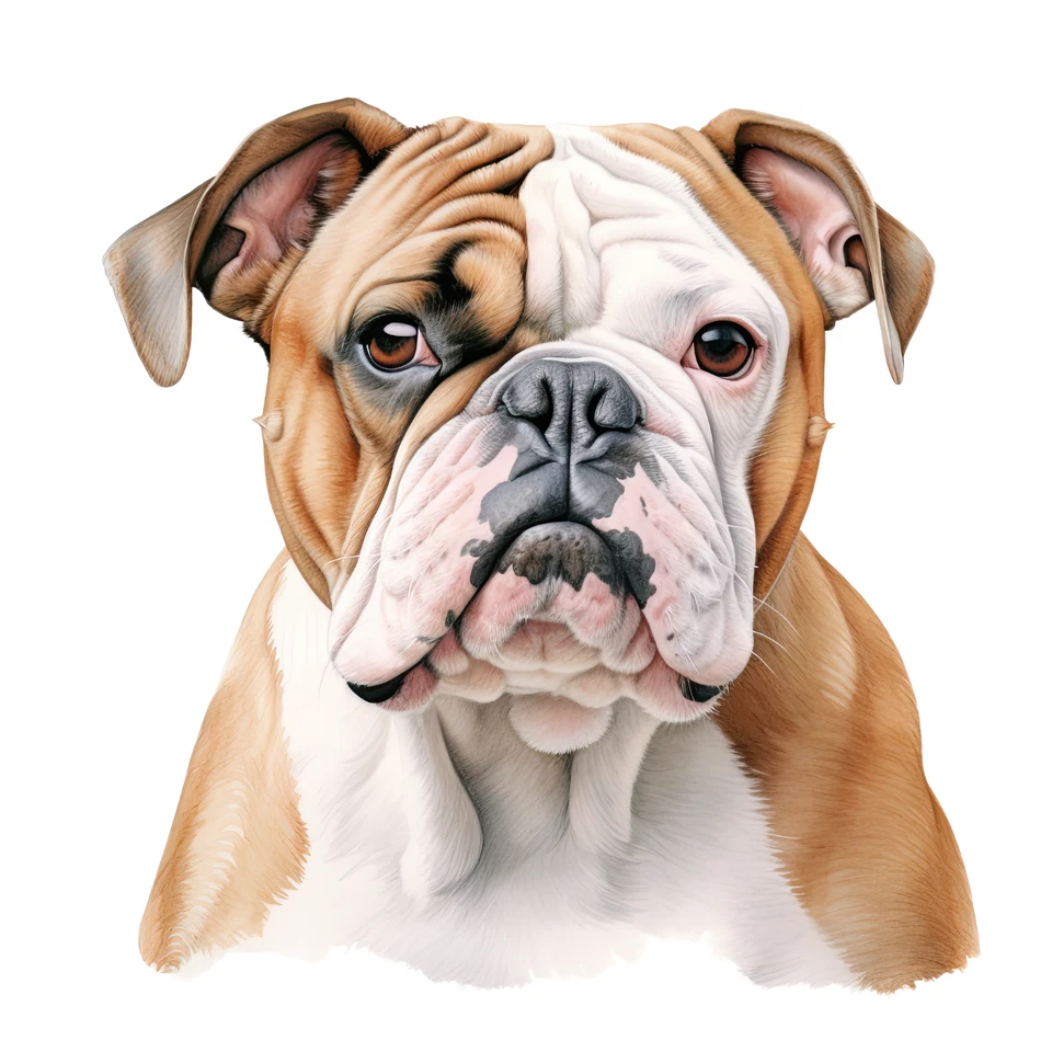 Camisetas absorbentes de calidad de raza Bulldog Inglés/camiseta de raza de perro Foto 1 de 1