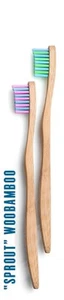 Paquete de 2 cepillos de dientes WooBamboo para niños - Imagen 1 de 1