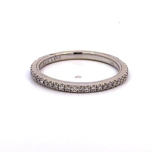 Neil Lane 14K White Gold Diamond Anniversary/Matching Band Ring Size 6.75 - J284 - Picture 1 of 9