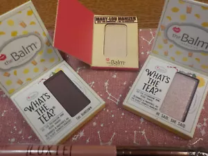 the Balm Cosmetics~3 Palettes~3 Different Colors Eye Shadows~Luxie Brush & Bag - Picture 1 of 1