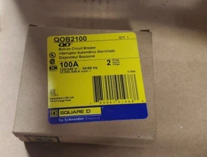 NUEVO DISYUNTOR SQUARE D CAT# QOB2100 100A BOLTON - Imagen 1 de 3