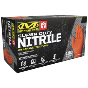Guante Desechable Mechanix Wear 8 Mil RDT Super Duty Naranja Nitrilo XXL Paquete de 100 - Imagen 1 de 4