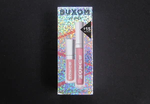 BUXOM VIP Only Plumping Lip Gloss Duo *Full Size CLAIR & Mini SANDY ~ NEW $32 - Picture 1 of 5