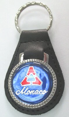 Llavero Dodge MONACO Rojo Fratzog Cuero Negro Cromo Azul Foto 1 de 4