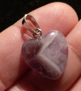 O&co Pendentif Améthyste coeur cuore lithothérapie cadeau noël - Imagen 1 de 2