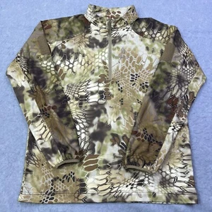 Kryptek Valhalla 2 Shirt Mens Large Camo 1/4 Zip Long Sleeve Highlander Pullover - Picture 1 of 12