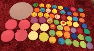 NEW Tupperware Assorted Lot of LIDS 60 All Various Size & Color Lids Only - Picture 1 of 7