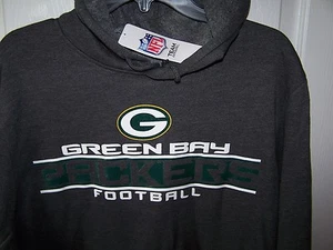 Green Bay Packers Dark Gray Hooded Sweatshirt Mens Medium  New with Tags - Picture 1 of 1