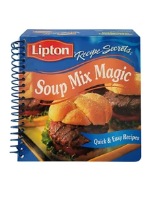 Lipton Soup Mix Magic Recipe Secrets 2006 Spiral Bound Cookbook Great Shape - Foto 1 di 3