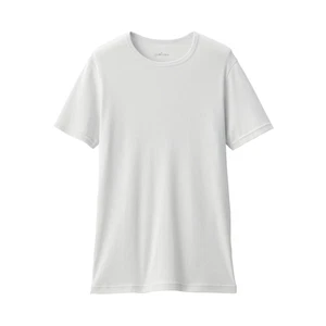 MUJI Herren Rundhals Kurzarm T-Shirt glatte Baumwolle L 84503320 hellgrau - Bild 1 von 7
