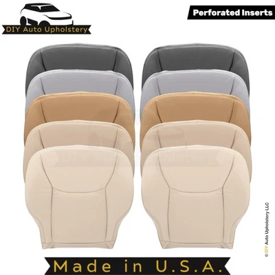 Se adapta a Mercedes-Benz Clase S 1999-2006 cuero medio perfecto Fundas de asiento delanteras inferiores Foto 1 de 4