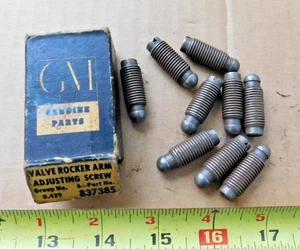 9 NEW ENGINE VALVE PUSH ROD ADJUSTING SCREWS 1934-62 CHEVROLET 6-CYL CARS CHEVY - Bild 1 von 1