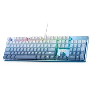 Redragon K556 SE RGB LED Backlit Wired Mechanical Gaming Keyboard 104 Keys - Picture 1 of 12