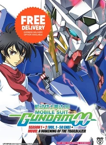 DVD Anime Mobile Suit Gundam 00 TV Series Season 1 + 2 + Movie English Dubbed - Picture 1 of 7