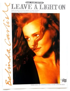 Belinda Carlisle - Leave A Light On - 1989 Original USA Sheet Music-Easy Piano - Picture 1 of 1