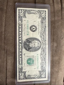 1988 A Series 20 Dollar Bill - Picture 1 of 2