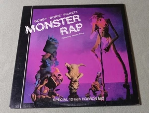 BOBBY BORIS PICKETT MONSTER RAP 12" HORROR MIX MAXI SINGLE VINYL RECORD 1985 VG - Picture 1 of 4