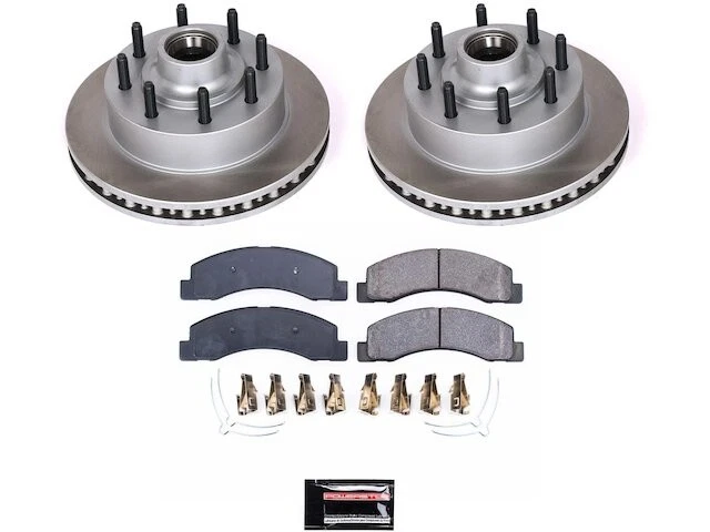 Pastilha de freio dianteiro e kit de rotor para 2000-2002 Ford Excursion RWD 2001 MB473QC - Imagem 1 de 1