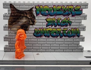 OFFICIAL LEGO Star Wars Darth Vader Monochrome Minifig Trans Glitter Orange - Picture 1 of 3