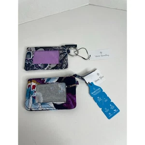 NUEVAS bolsas de identificación Vera Bradley azul púrpura  - Imagen 1 de 4