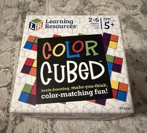 Learning Resources Color Cubed Multicolored Brain teaser 40 Pieces Strategy Game - Picture 1 of 8