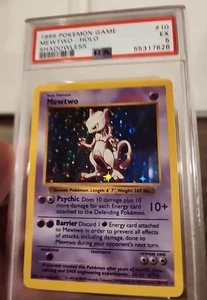 Pokemon Shadowless Base Set Mewtwo 10/102 Holo Rare PSA 5 EX Vintage WOTC - Bild 1 von 11