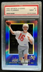 1997 Skybox E-X2000 Jake Plummer Rookie RC #1 Cardinals PSA 9 - Picture 1 of 2