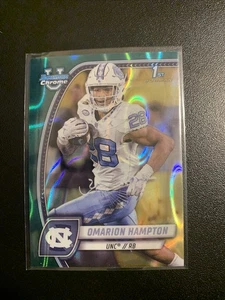 2024 Bowman Chrome U Omarion Hampton Teal Lava Refractor - Picture 1 of 2
