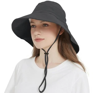 Women's Sun Hat with Neck Flap, UPF 50+ UV Protection Wide Brim Packable Cott... - Picture 1 of 9