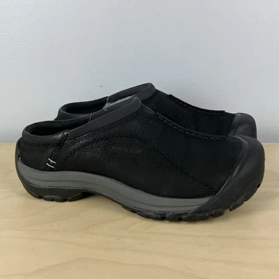 Keen Women’s Size 6.0 Kaci Slide Slip On Mule Clogs Black Leather Shoes - Image 1 of 4