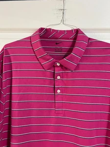 NIKE DRI-FIT MENS SHORT SLEEVE GOLF POLO XXL - Picture 1 of 2