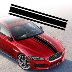 49"x 8.7" Car Hood Stripe Sticker Auto Racing Body Side Stripe Decal Skirt Ro... - Picture 1 of 6
