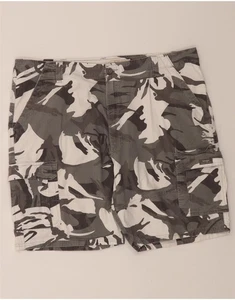 WRANGLER Mens Relaxed Fit Cargo Shorts W42 2XL Grey Camouflage Cotton BN07 - Picture 1 of 3