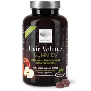 Gomma Volume Capelli, 2500 mcg Biotina, Integratore Quotidiano di Vitamine per Capelli per Supporre... - Foto 1 di 8