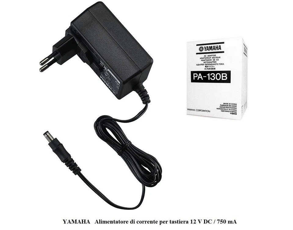 YAMAHA PA130B ALIMENTATORE CORRENTE 12V x TASTIERE e PIANI PSR YPT EZ PA 130