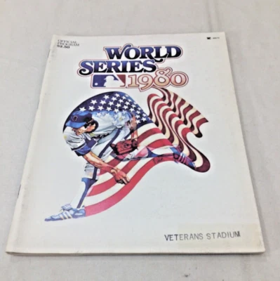 1980 World Series Program Magazine Philadelphia Philles Kansas City Royals Dsply - Image 1 of 4