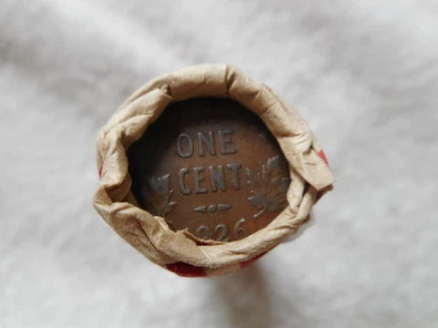 Unopened Roll Lincoln Wheat Cents 1926 Canada Cent Wheat Reverse Showing #159887 Cover
