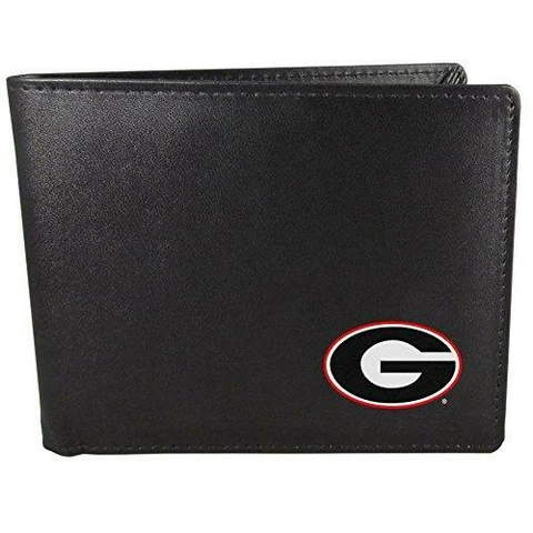 NCAA Siskiyou Sports Mens Georgia Bulldogs Bi-fold Wallet One Size Black Cover