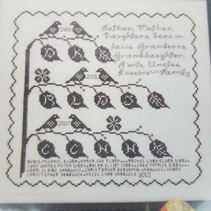 Branches of Life Cross Stitch Pattern Chart Family Tree Rosewood Manor S-1224 - Picture 1 of 4
