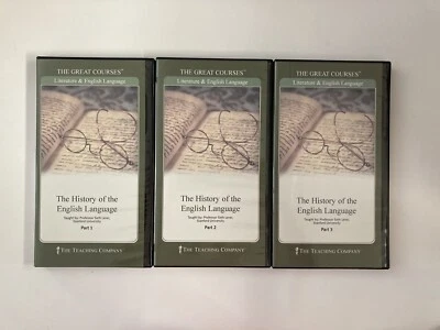 Great Courses History of the English Language Parts 1-3 6 DVD Set with Booklets - Image 1 of 4